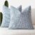 Foindtower Pack of 2 Modern Textured Boucle Throw Pillow Covers Accent Solid Decorative Pillow Cases Cozy Woven Couch Cushion Case for Chair Sofa Bed Living Room Home Decor, 20 x 20 Inch, Light Blue