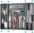 Simple Houseware Expandable Kitchen Drawer Flatware Organizer, Gray – Adjustable Cutlery Tray with 9 Compartments for Utensils and Silverware