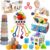 6 in 1 Montessori Baby Toys for 6-12 Months — Pull String Toy, Sensory Bin, Stacking Cups, Tissue Box, Suction Cup Spinner, Stacking Blocks, Infant Gift Set for 1-3 Year Old Boy Girls