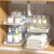 Delamu 2-Tier Multi-Purpose Bathroom Under Sink Organizers and Storage, Stackable Kitchen Pantry Organization, Pull Out Medicine Cabinet Organizer with Movable Dividers, White, 2 Pack