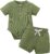 Jecson Newborn Boy Clothes Baby Boy Outfits Set Baby Boy Summer Clothes Soft Cotton Short Sleeve Top and Shorts for 0-18M