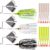 Buzzbaits Spinner Baits for Bass Fishing, Spinnerbaits Fishing Lures with Split Tail Bait Trailers Swim Jigs Worm Baits for Bass Pike Trout Salmon Freshwater Saltwater