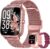 Smart Watch for Women Men- Answer/Make Call, Fitness Step Tracker Watch with Sleep Monitor/Activity Counter/110+ Sport Mode, Smartwatch for Andriod iPhone iOS Compatible (Modern, Pink, 1.83)