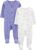 Simple Joys by Carter’s Baby Girls’ Cotton Footed Sleep and Play, Pack of 2