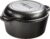 Lodge Cast Iron Double Dutch Oven 5 Quart – Pre-Seasoned 2-in-1 Cast Iron Cookware – Pot & Skillet Combo – Even Heat Retention – Oven-Safe, Versatile Pot