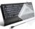Large Print Backlit Keyboard for Seniors and Low Vision Black | High Contrast Oversized Letters Full Size USB Wired Computer Keyboard with Silicone Cover, Wrist Rest & White LED.No Glare
