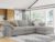 EASE MOOSE Oversized L Shape Sectional Modular Sofa,Wide Deep seat Sectional Sofa,Comfortable Grey Cloud Modular Sofa