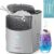 Euhomy Countertop Nugget Ice Maker, 35lbs Daily Sonic Crushed Ice Machine | Ice Ready in 5 Mins, Dual-Pump Self-Cleaning, Detachable Lid, Pebble Ice Maker with Basket, Scoop, 4 Packs Cleaner, Grey