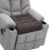 Recliner Cushions for Elderly, 20x20x5 Inch Thick Chair Cushion Patent Design Soft Tufted Dual Layer Booster Seat Cushions for Seniors Recliner Risers Taupe 1P