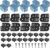 ANTOBLE Tube and Solar Cover Fastening Kit, Extended Pool Solar Cover Straps Clips Reel Attachment Kit Compatible with Feherguard Inground and Aboveground Pool Roller