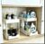 DEKAVA Cabinet, 2 Pack Under Sink Organizer, 2 Tier Sliding Bathroom Kitchen Organizer, Large White ABS Baskets, Easy Install & Clean