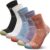 innotree Merino Wool Hiking Socks for Women Quarter Ankle Crew Thermal Cushion Moisture Wicking Socks,5 Pairs