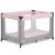 Dream On Me Zodiak Baby Playard, Breathable Mesh Sides, Soft Comfortable Mattress, Quick & Easy to Fold with Travel Carry Bag, Compact Space Saving Design – Grey & Pink