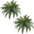 FOREST PRINCE 35″ Ferns Artificial Bush Plants Large, 2 Artificial Boston Ferns with 39 Fronds for Outdoors Home Decor