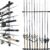 Rush Creek Creations | Fishing Rod Holder, Garage Organization and Wall Storage, for Reels, Gear and Accessories (Vertical/Horizontal Rack)