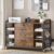 SEDETA 44″ File Cabinet, Filing Cabinet fits Legal/Letter Size, 2 Drawer File Cabinets for Home Office with Lock, Power Strip, 6 Storage Shelves, Rustic Brown
