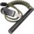 4 Inch Survival Ferrocerium Drilled Flint Fire Starter, Ferro Rod Kit with Paracord Landyard Handle and Striker, 4″(Long) x 3/8″(Diameter)