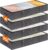 Lifewit 95L 4 Pack Under Bed Storage Containers, Large Capacity Blanket Storage Bags with Reinforced Handle, Organization and Storage for Comforters, Sheets, Clothes, Bedroom, College Dorm, Grey