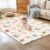 Play Mat, Foldable Baby Foam Playmat for Floor, Portable Waterproof Activity Play Mats for Babies, Infants and Toddlers