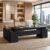 Executive Office Desk, Modern Manager Desk with Floating Desktop Design, Large CEO Workstation for Business Office, Commercial Office Furniture with Cable Management