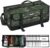 Large Fishing Tackle Bag for Soft Plastic Baits Storage, 20PCS Soft Bait Clear Storage Bag, Fishing Gear Organizer for Weights, Reels & Hooks, 900D Waterproof Oxford Fabric