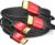 JSAUX 10K HDMI Cables 2.1 10FT 2-Pack 48Gbps 8K@60Hz 4K Ultra High Speed Cords(7680×4320, 4K@120Hz) eARC HDR10 HDCP 2.2 & 2.3 3D, Compatible with PS5/PS4/X-Box/Roku TV/HDTV/Blu-ray/LG