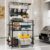 SOYEEZE Fishing Rod Holders for Garage,Fishing Gear Holder for Fishing Rod Tackle Box Storage，Fishing Pole Holders for 12 Rods with Hooks and Pegboard,Fishing Cart with Reel Rack, Large Size