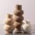 Ceramic Vase Home Table Decor – Flower Vase Set of 3 Living Room Kitchen Decorations Farmhouse Modern Rustic Vases Decorative Centerpiece for Shelf Bedroom Office Bathroom Dining Coffee Desk