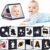 Black and White Baby Books for Newborn – Tummy Time Mirror & Sensory Toys Soft Montessori Toy for Infant Visual Stimulation, Brain Development & Early Learning – High Contrast Toys for 0-6 Months