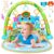 UMIKU Baby Gym Play Mats Baby Tummy Time Mat Musical Activity Center for Newborn Infant Piano Babies Play Mat Music & Light Newborn Infant Gifts for Babies 0-3 6 9 12 Months Dinosaur Style