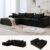 Korser 108″ L-Shaped Modular Sectional Sofa with Chaise, Boneless Comfy Corduroy Fluffy Couch with Deep Seat and Side Pockets, Flexible Module Combination for Living Room, No Assembly, Side Pockets