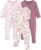 Yoofoss Baby Pajamas 100% Organic Cotton Baby Sleepers for Newborn 0-3 3-6 6-9 Months Boys Girl Clothes 3pcs Footed PJs