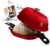 Krustic Enameled Cast Iron Dutch Oven for Professional Sourdough Bread Baking | 5.5 Quart Loaf Size Oval Cookware Pot with Lid | Triple-Layer Enamel Coating Pan with Non Stick Silicone Mat |Red