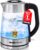 MUELLER HOME Rapid Boil Electric Tea Kettle 1.8L – Borosilicate Glass & Stainless Steel – BPA-Free Hot Water Boiler, LED Light, Auto Shut-Off, Boil Dry Protection Fast Water Heater, Kitchen Appliances