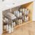 Vtopmart 4 Pack Bathroom Under Sink Organizers Organizer, 2 Tier Clear Pull-Out Organization (S-Standard)