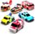 Tub Works® Emergency™ Cars Light Up Bath Toys, 6 Pack | Water-Activated Light Up Toys Flash & Change Color | Soft, Squeezable Baby & Toddler Bath Toys | Sensory Toys with Bath Lights for Kids Bath