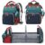 Astro alan Baby Diaper Bags with Changing Station, Waterproof Diaper Bag Backpack for Moms Dads with USB Charging Port, Baby Shower Gifts, Large Capacity diaper backpack, Red-Green-Blue