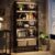 Tribesigns Tall Bookcase Black Bookshelf, 70.8” Large Bookcases Organizer with LED Lights, Heavy Duty Free-Standing Library Bookshelf with 5-Tier Storage Shelves for Living Room, Bedroom (Black)