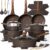 Umite Chef 26PCS Pots and Pans Set Non Stick, Nonstick Cookware Sets, Induction Cook Ware, Includes Steamer & Silicone Utensils, Housewarming Gift, Kitchen Cooking Sets w/Frying pan (PFOS, PFOA Free)
