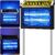 Solar Bug Zapper Outdoor, 4500V Solar Mosquito Zapper Outdoor Waterproof, 1/2 Acre Coverage Rechargeable Electric Fly Zapper, Cordless Portable Mosquito Traps for Backyard, Patio, Camping, Indoor