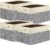 BALEINE 4 Pack Fabric Closet Storage Bins for Shelves, Linen Closet Organizers and Storage, Decorative Baskets for Organizing, Shelf, Clothes, Home, Office (Grey, 15″x11″x9.5″)