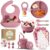 O’doe™ Baby Weaning Set – 15 Pcs Silicone Baby Feeding Set with Suction Plate, Bowl, Bib, Sippy Cup, Fruit Feeder & Freezer Tray | Baby Plates and Bowls Set for 3M+ | BPA-Free Baby Dishes & Utensils