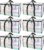 BALEINE 6-Pack Oversized Moving Bags with Reinforced Handles, Heavy-Duty Storage Tote for Clothes, Moving Supplies (Clear, 6-Pack)