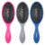 Conair Detangling Hair Brush Set 3 Pack, For Wet, Dry and All Hair Types, Detangling Brushes for Women in Blue, Pink, and Gray