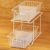 Simple Houseware 2 Tier Cabinet Wire Basket Drawer Organizer, White