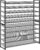 Nunsino Shoe Rack, Long Shoe Organizer,Max Holds 62 Pairs,10 Tier Metal Shoe Storage Shelf,5-Tier Stackable Shoes Organizer for Garage, Entryway,Black