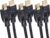 Amazon Basics HDMI Cable, 3-Pack, 6 ft, High-Speed 4K@60Hz HDMI 2.0 Cord, 18Gbps, 2160p, 48 bit, Compatible with TV/PS5/Xbox/Roku/Blu-ray, Ethernet Ready, Black
