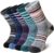 DoSmart Merino Wool Hiking Socks for Women Men Thermal Winter Warm Moisture Wicking Boot Work Cushion Gift Socks 5 Pairs