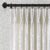 Pinch Pleated Linen Curtains 90 Inches Long for Living Dining Room Bedroom 2 Panel Set Natural Cream Birch Pinch Pleat Curtain 90 Inch Neutral Boho Floor to Ceiling Curtains Semi Sheer Linen Drapes