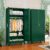 GAIOUS Metal Wardrobe Cabinet with Hanging Rod, Clothing Storage Cabinets | with 2 Doors and Adjustable Shelves, 71″ Metal Green Armoire Wardrobe Closet for Bedroom, Laundry Room, Cloak Room
